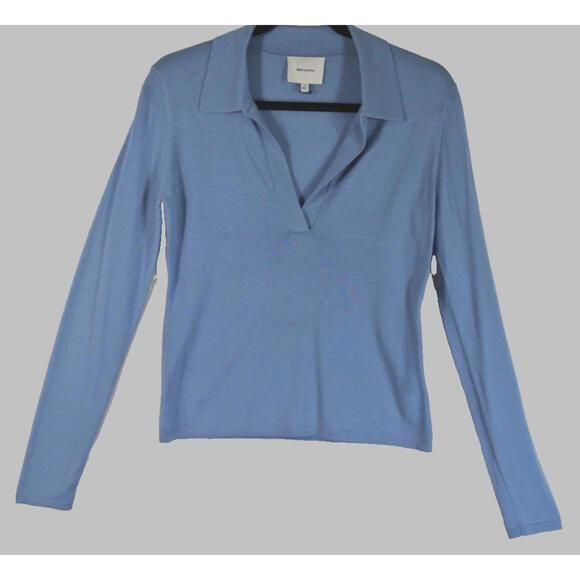 NEW, REFORMATION Lucas Relaxed Regenerative Merino Polo Sz XS #S8178 - Picture 3 of 7